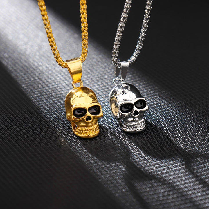 WorldNorse Stainless Steel Skull Pendant Necklace