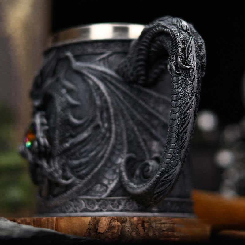 WorldNorse Medieval Nordic Fly Dragon Mug