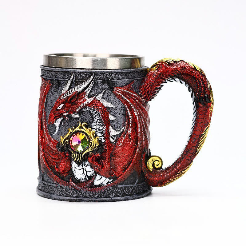 WorldNorse Medieval Nordic Fly Dragon Mug