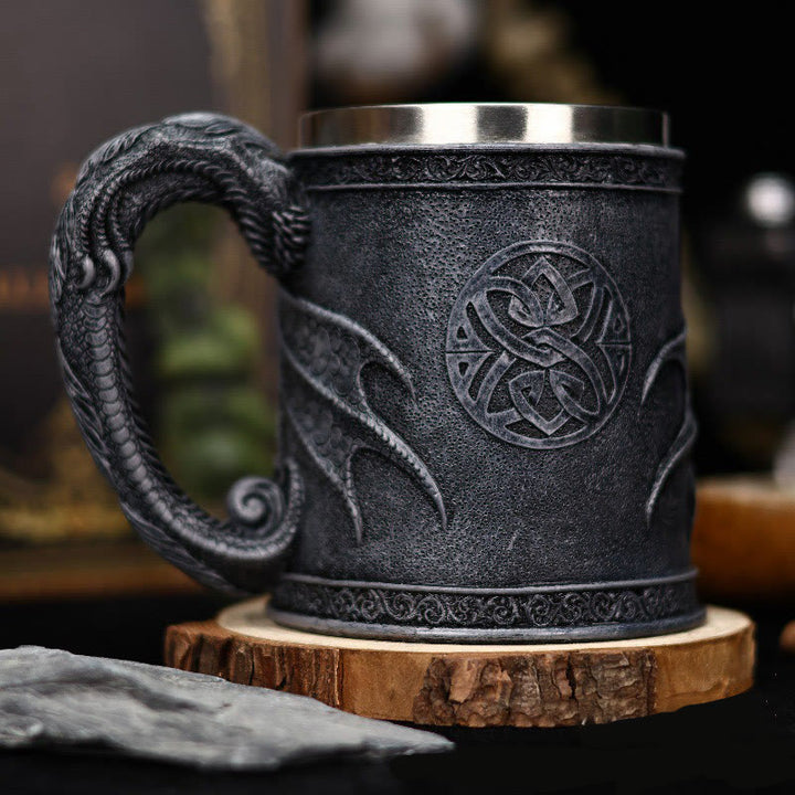 WorldNorse Medieval Nordic Fly Dragon Mug