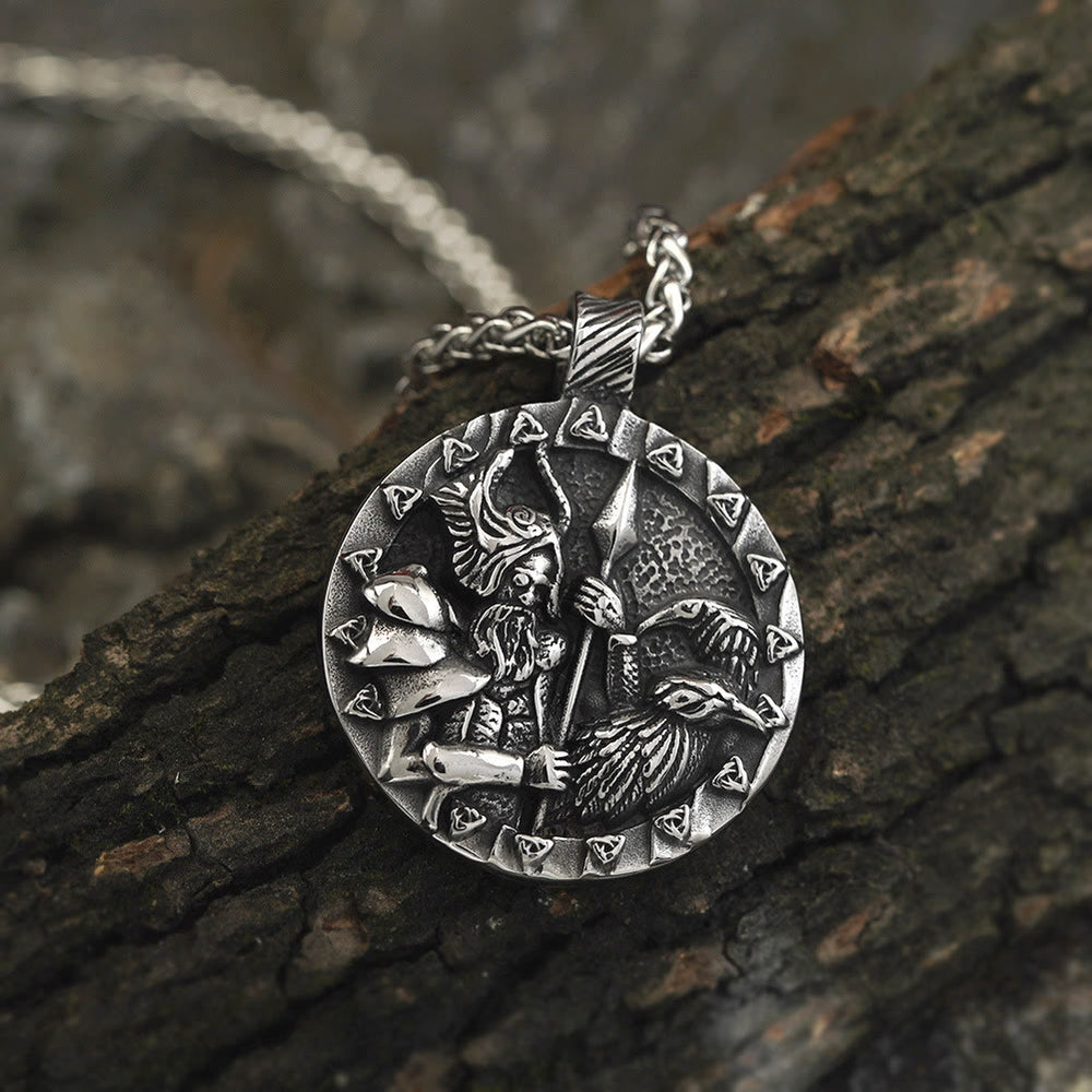 WorldNorse Triquetra Warrior Medallion Necklace - image 1