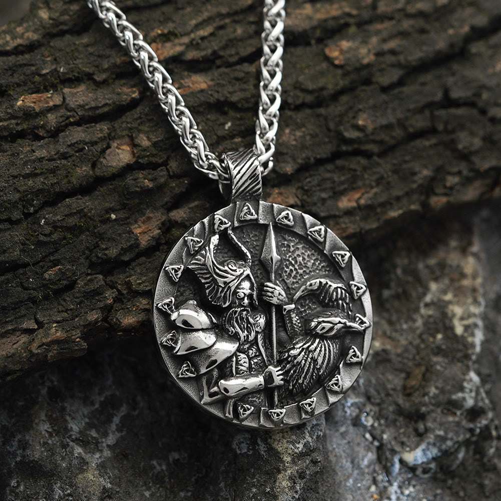 WorldNorse Triquetra Warrior Medallion Necklace - Necklace - image 0