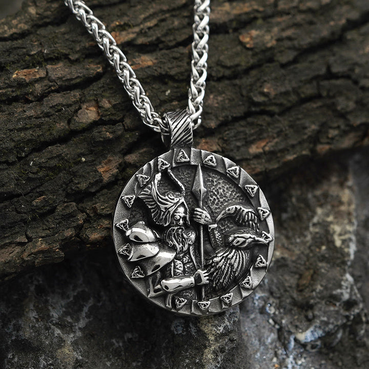 WorldNorse Triquetra Warrior Medallion Necklace - Necklace - image 0