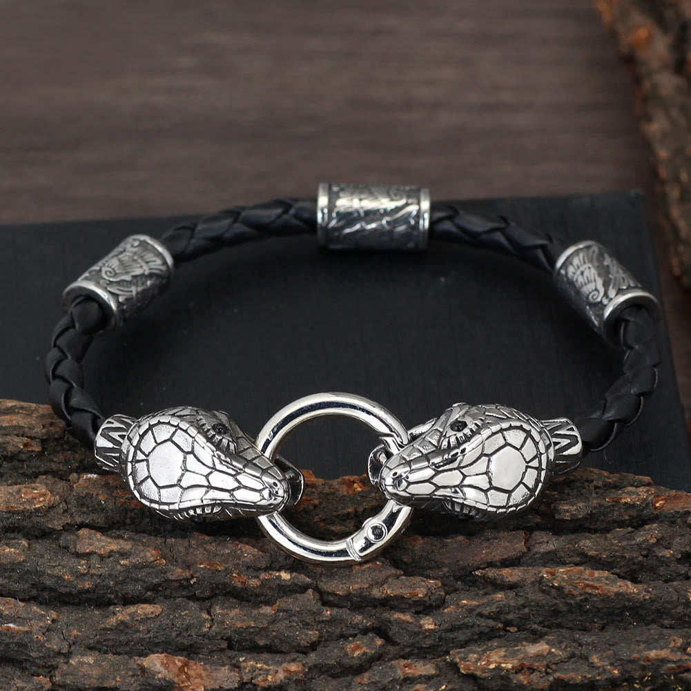 WorldNorse Viking Serpent Guardian Bracelet  - 23cm - image 0