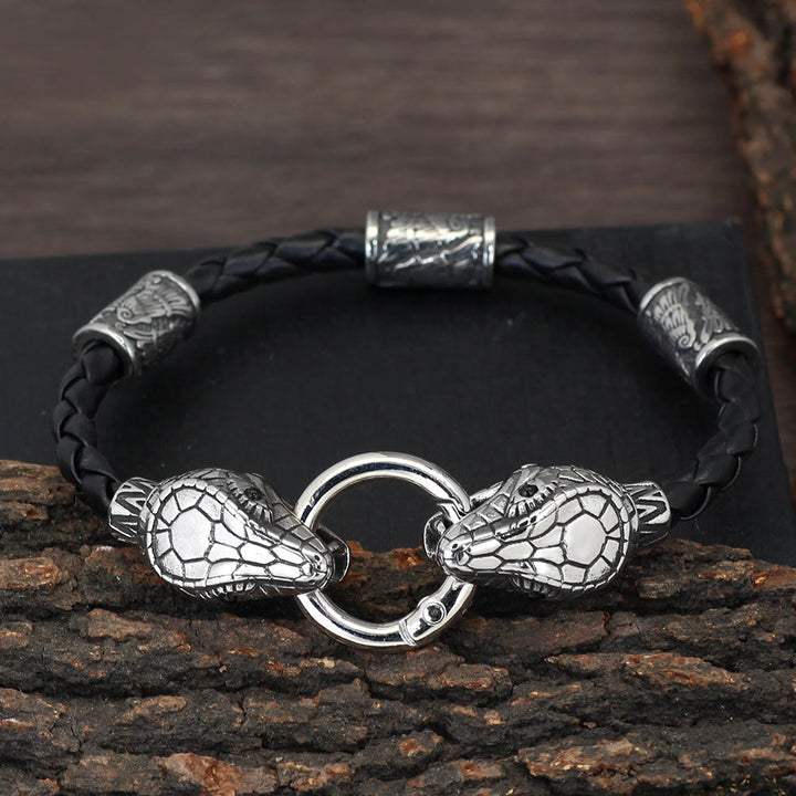 WorldNorse Viking Serpent Guardian Bracelet  - 23cm - image 0