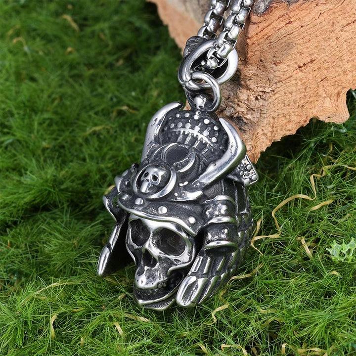 WorldNorse Samurai Skull Ghost Necklace - image 2