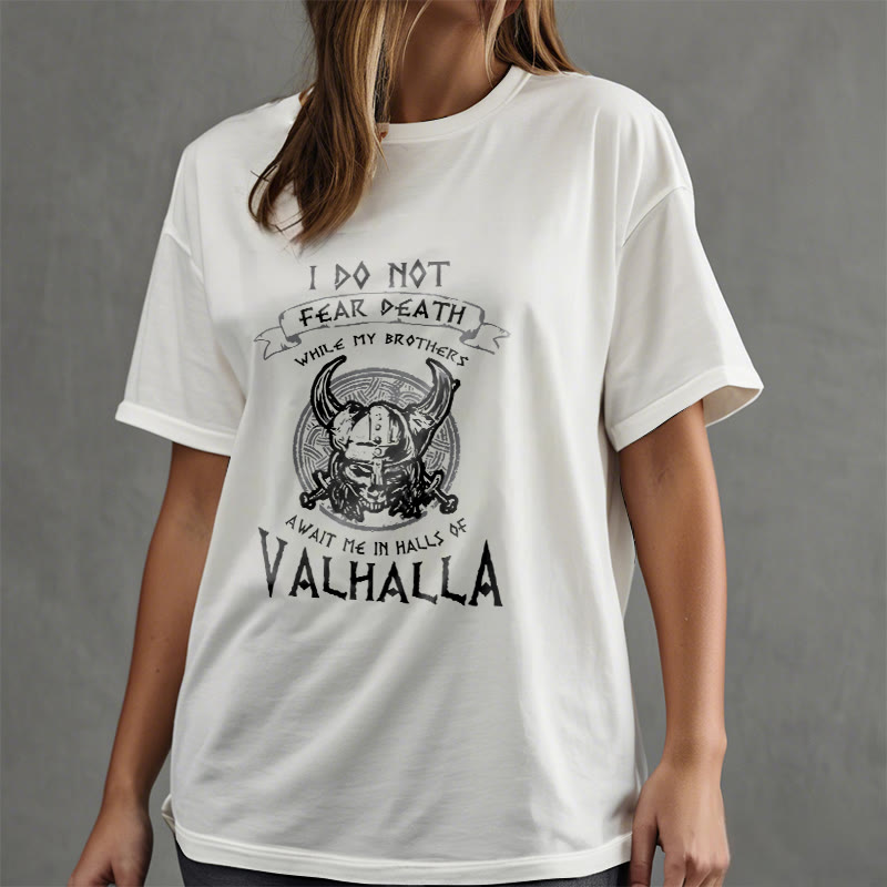 WorldNorse Do Not Fear Death Valhalla T-shirt - image 15