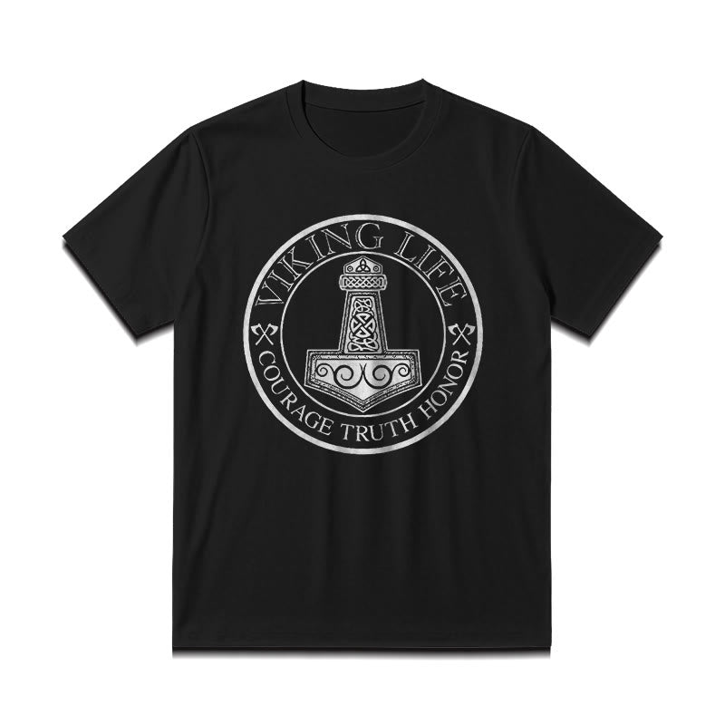 WorldNorse Viking Honor Thor's Hammer T-shirt - image 2
