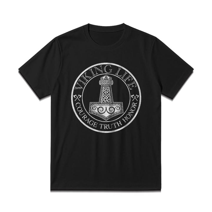 WorldNorse Viking Honor Thor's Hammer T-shirt - image 2