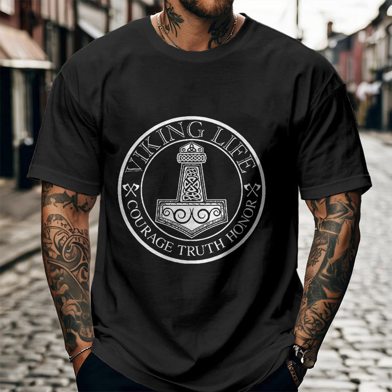 WorldNorse Viking Honor Thor's Hammer T-shirt