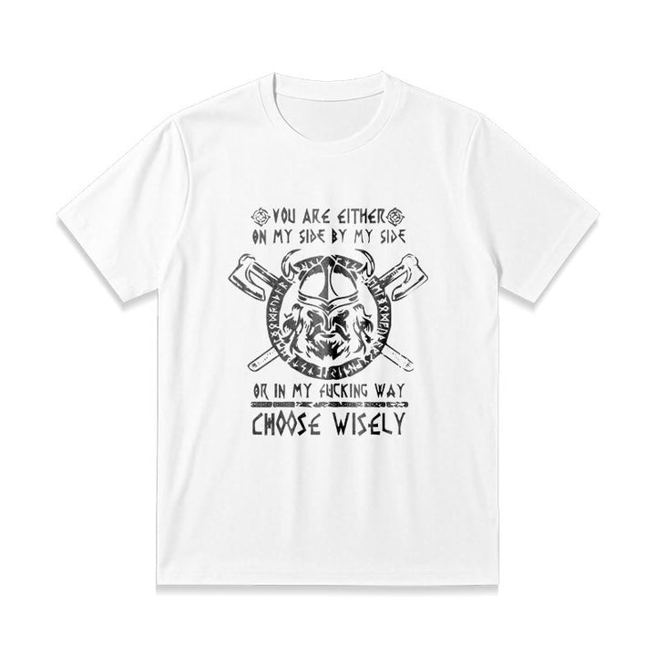 WorldNorse Vikings Rune Odin Symbol Axe T-shirt - image 11