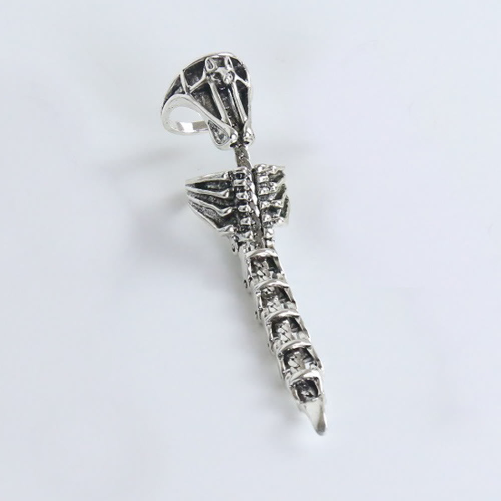 WorldNorse Gothic Scorpion Tail Adjustable Ring - Retro Silver - image 5
