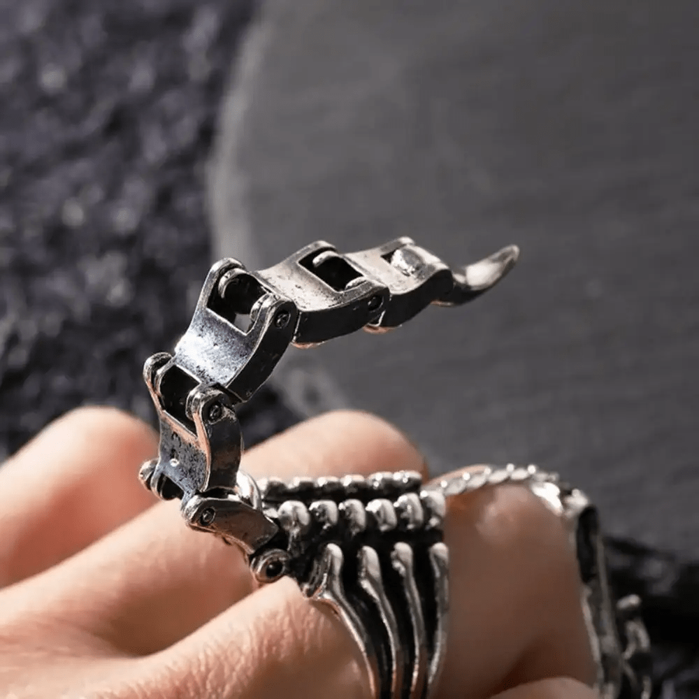 WorldNorse Gothic Scorpion Tail Adjustable Ring