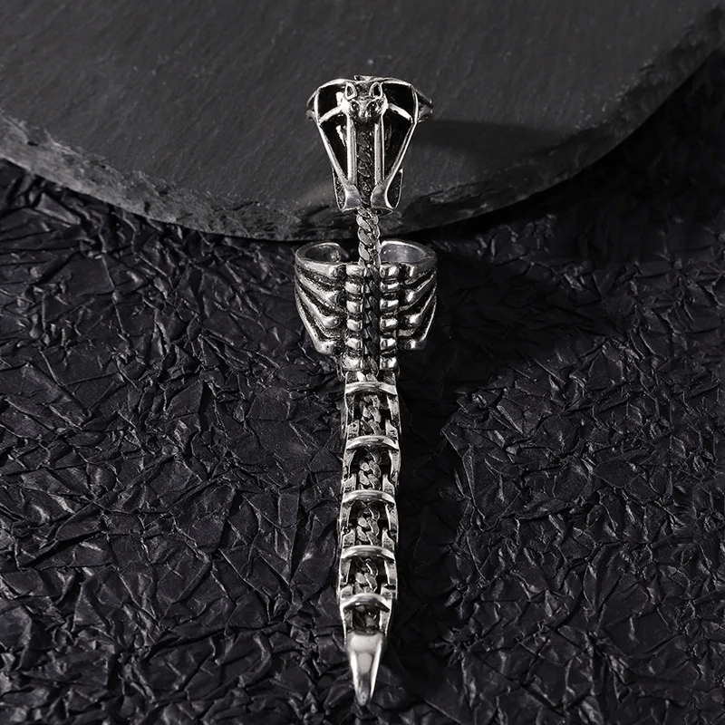 WorldNorse Gothic Scorpion Tail Adjustable Ring