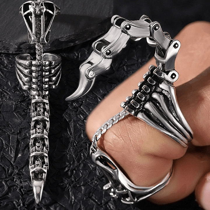 WorldNorse Gothic Scorpion Tail Adjustable Ring - image 1