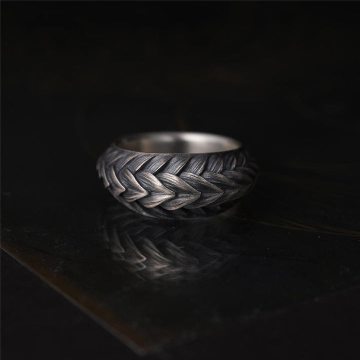 FREE Today: Artisan Guren Lotus Hammer Texture Ring