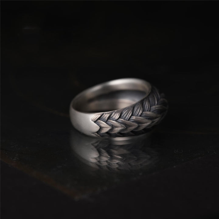 FREE Today: Artisan Guren Lotus Hammer Texture Ring