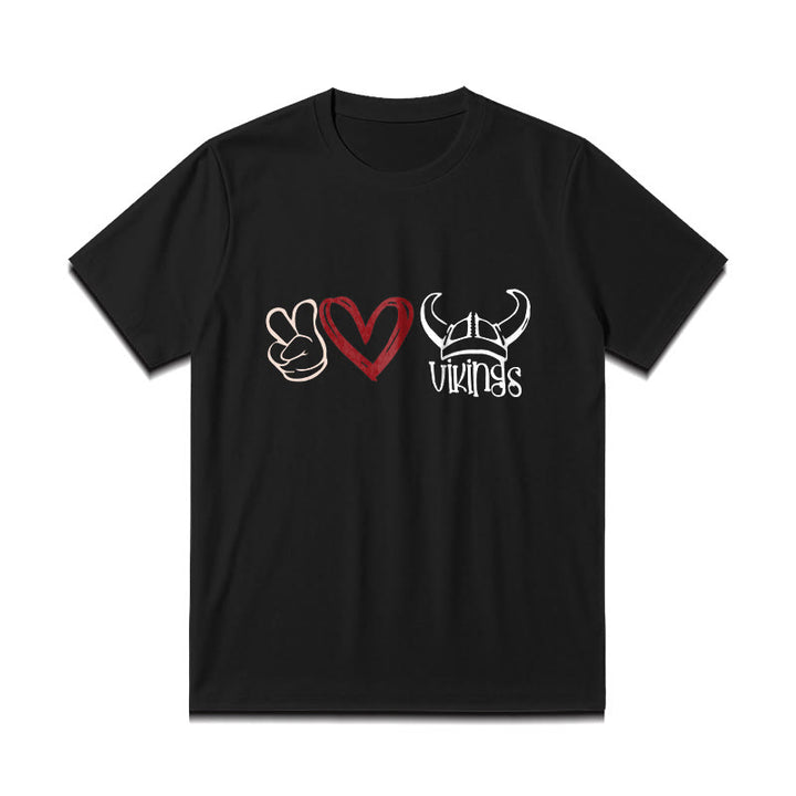 WorldNorse Vikings Heart Design T-shirt - image 2