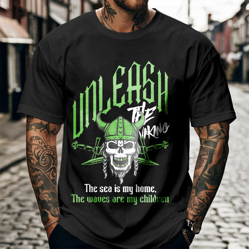 WorldNorse Skull Warrior Turbulent T-Shirt - image 5