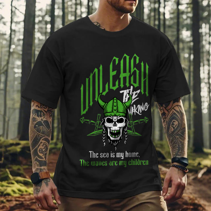 WorldNorse Skull Warrior Turbulent T-Shirt - image 4