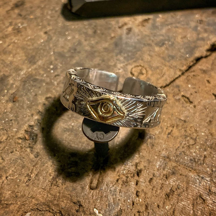 WorldNorse Egyptian Eye of Horus Ring