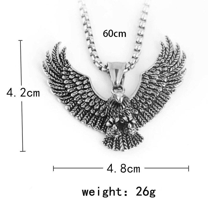 WorldNorse Eagle Hunt Titanium Steel Necklace