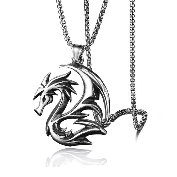 WorldNorse Norse Dragon Carving Necklace