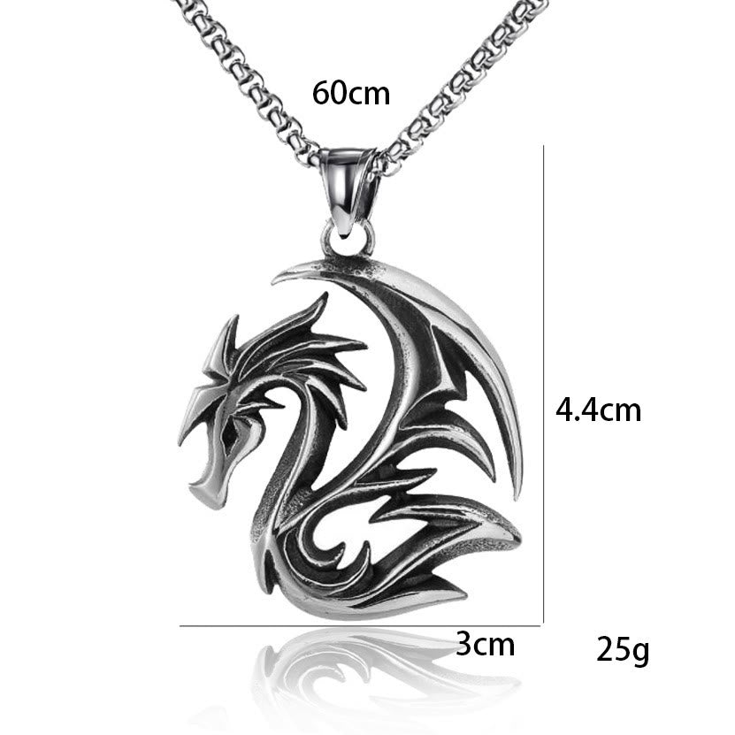 WorldNorse Norse Dragon Carving Necklace