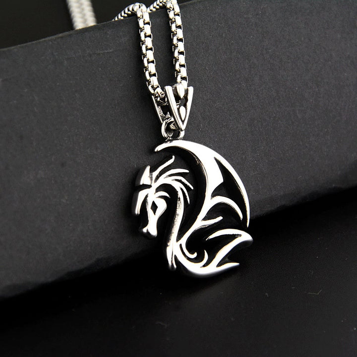 WorldNorse Norse Dragon Carving Necklace