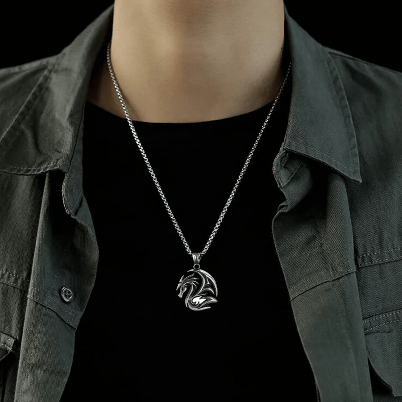 WorldNorse Norse Dragon Carving Necklace - image 1