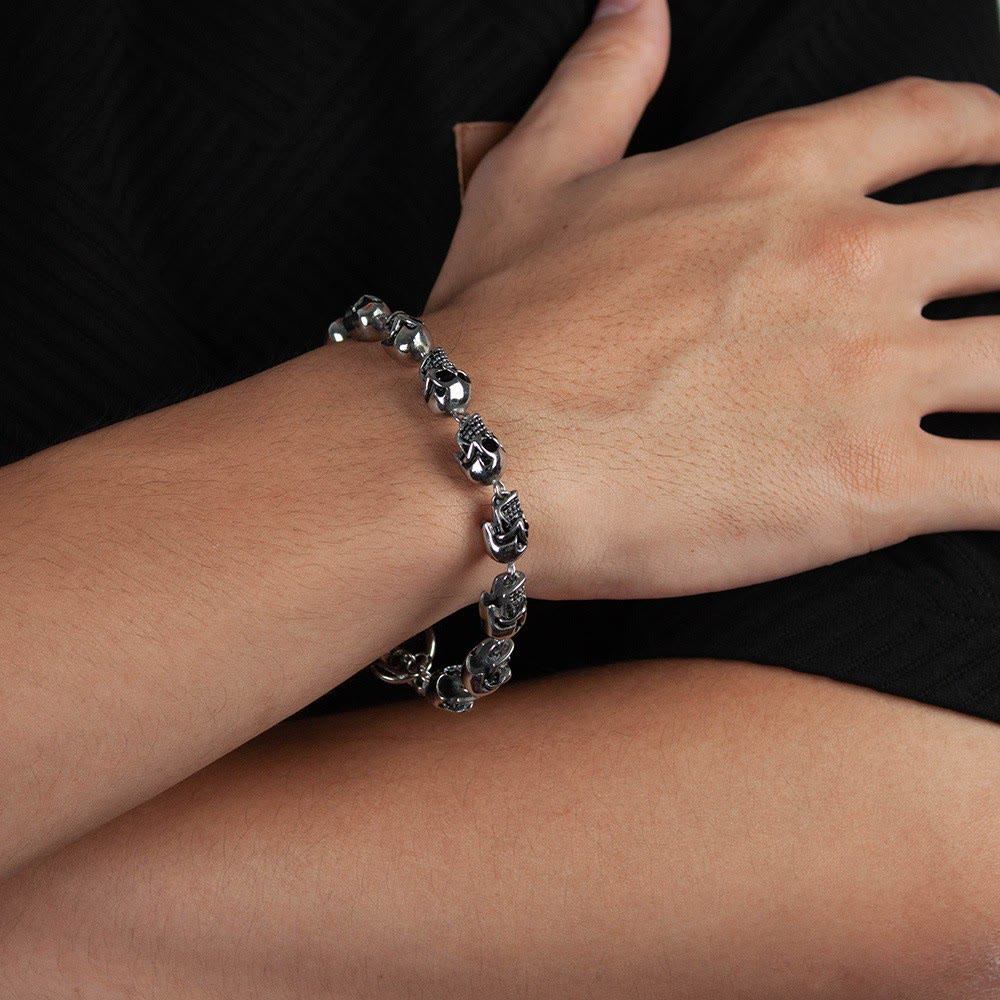 WorldNorse Demon Skull Skeleton Bracelet - image 2