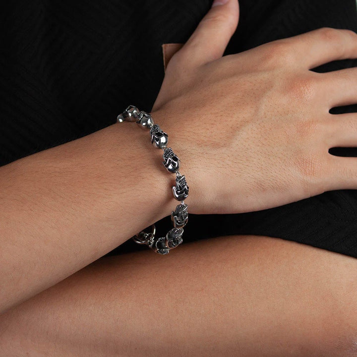 WorldNorse Demon Skull Skeleton Bracelet - image 2