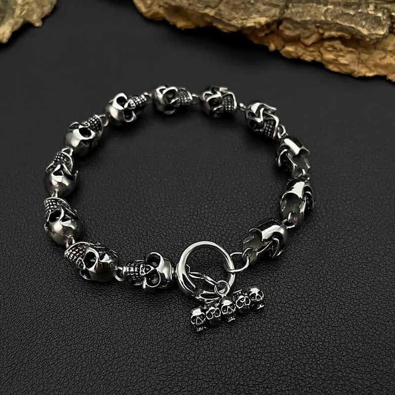 WorldNorse Demon Skull Skeleton Bracelet - Bracelet - image 0