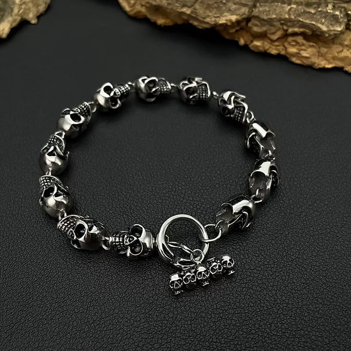 WorldNorse Demon Skull Skeleton Bracelet