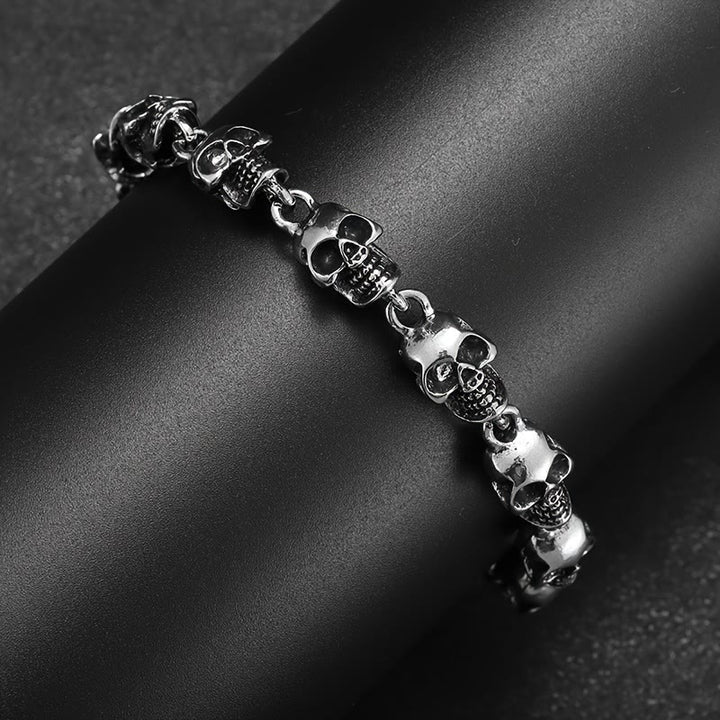 WorldNorse Demon Skull Skeleton Bracelet