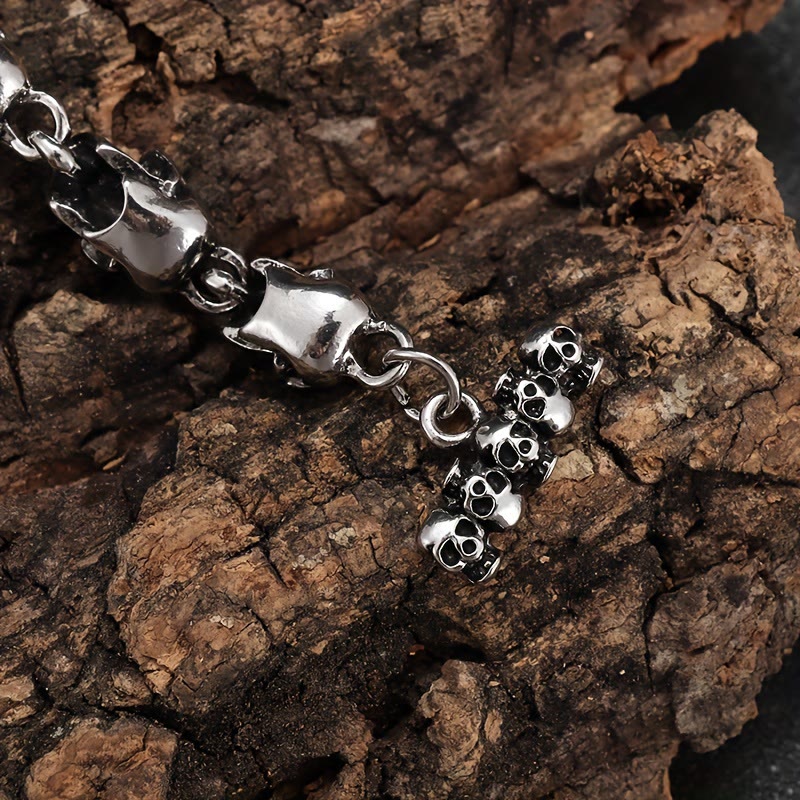 WorldNorse Demon Skull Skeleton Bracelet