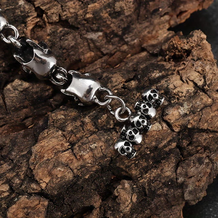 WorldNorse Demon Skull Skeleton Bracelet