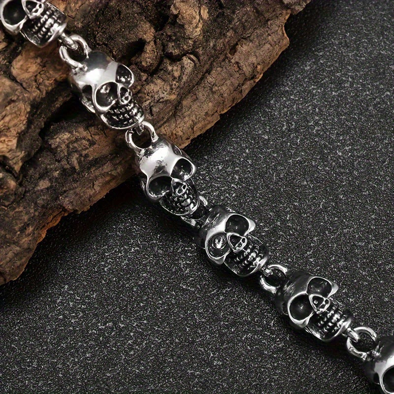 WorldNorse Demon Skull Skeleton Bracelet