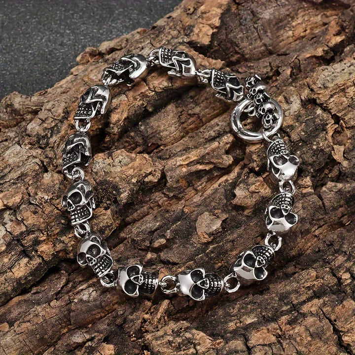 WorldNorse Demon Skull Skeleton Bracelet