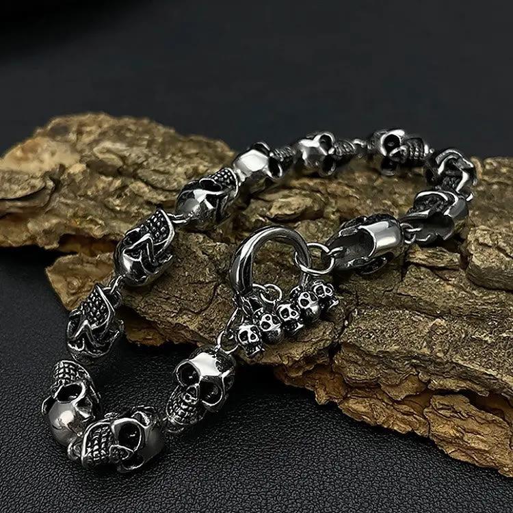 WorldNorse Demon Skull Skeleton Bracelet - image 3