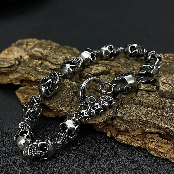 WorldNorse Demon Skull Skeleton Bracelet