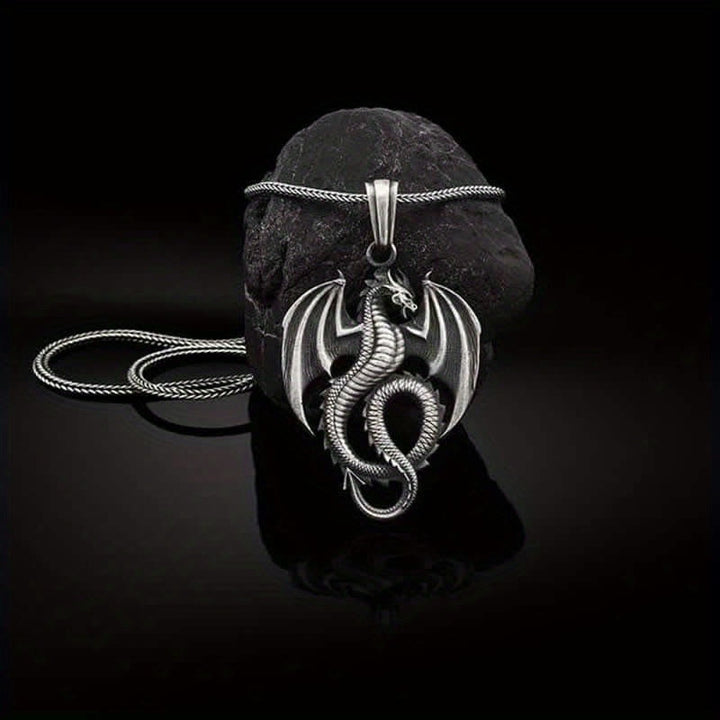 WorldNorse Norse Dragon Flying Wings Necklace