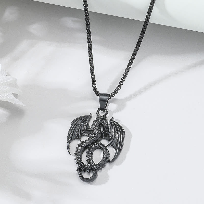 WorldNorse Norse Dragon Flying Wings Necklace