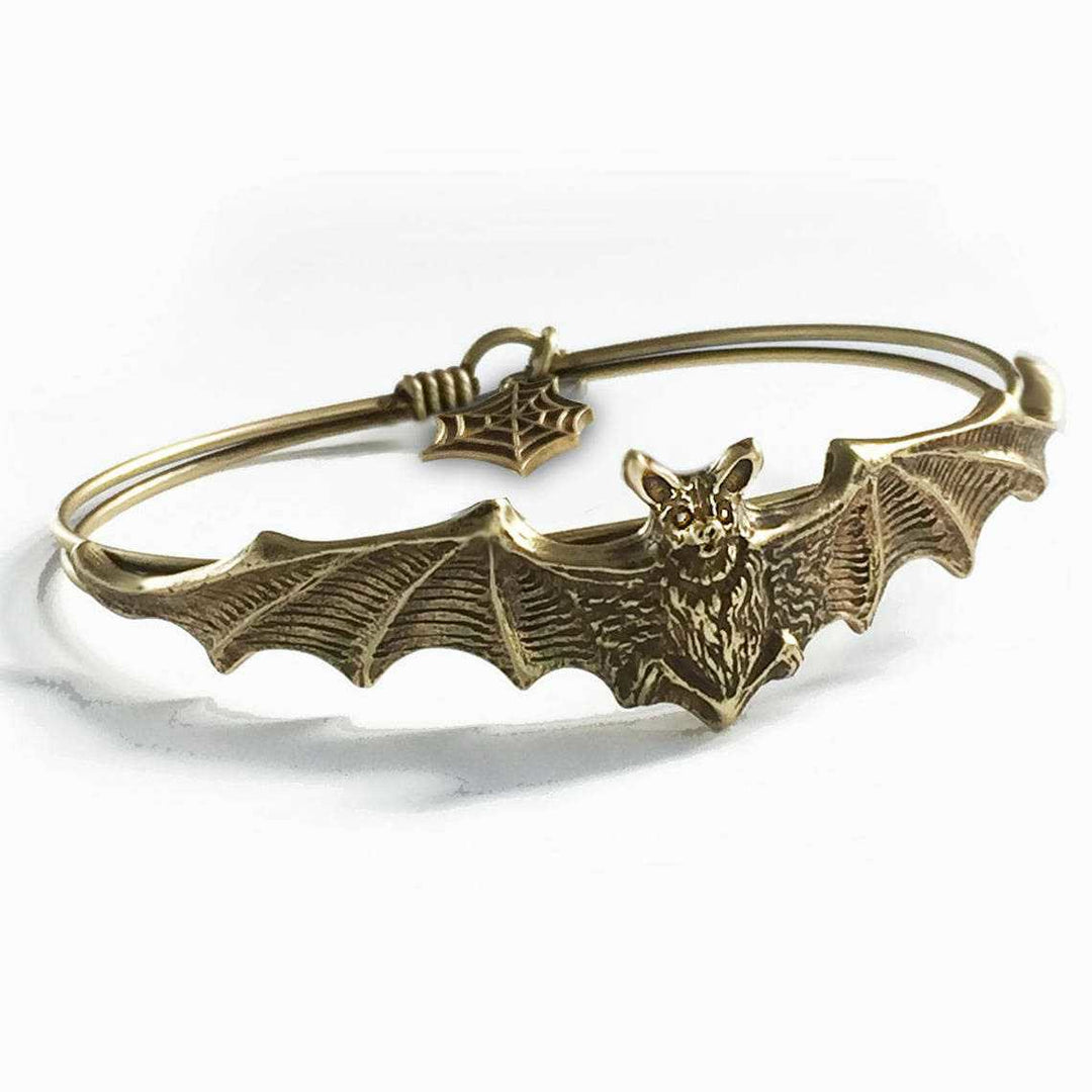 WorldNorse Flying Bat Spider Web Bracelet