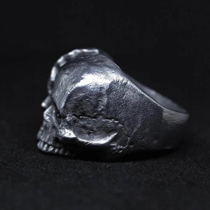 WorldNorse Double Face Skull Ghost Head Ring