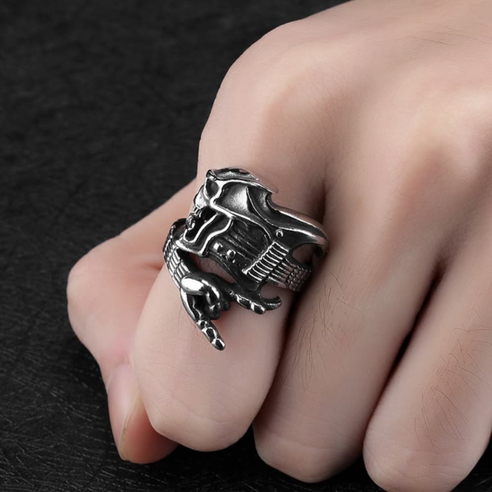 WorldNorse Punk Hand Gesture Guitar Ring