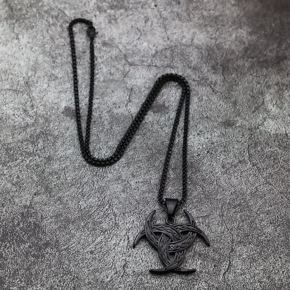 WorldNorse Triple Horn Of Odin Celtic Knot Necklace - image 12