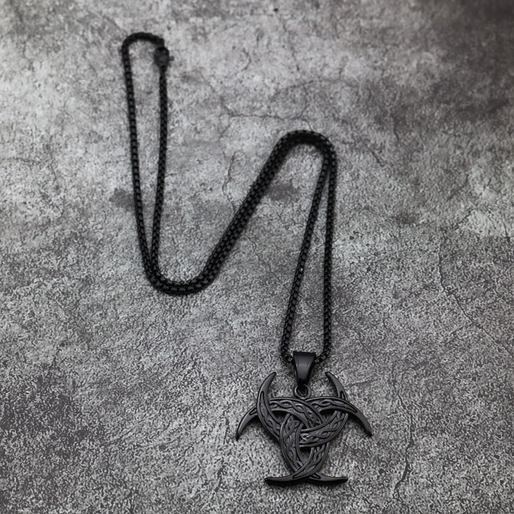WorldNorse Triple Horn Of Odin Celtic Knot Necklace - image 12
