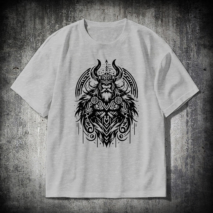 WorldNorse Odin Warrior Viking Style T-shirt - Grey - 2XL - image 18