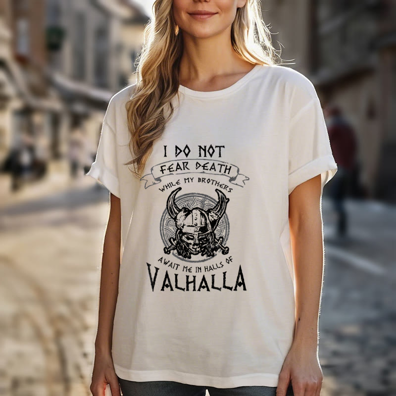 WorldNorse Do Not Fear Death Valhalla T-shirt - image 17